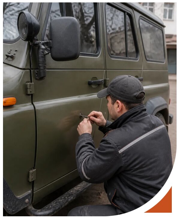 Профессиональное вскрытие автомобиля УАЗ без повреждений в Можге